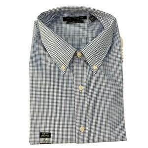 Tommy Hilfiger Regular Fit THFlex Dress Shirt Blue 17 34/35
